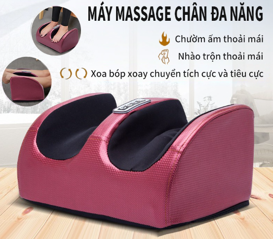 Máy massage chân bấm huyệt tự động, trị liệu giãn tĩnh mạch, mát xa lưu thông máu cao cấp - Shop Hàng Cực Rẻ