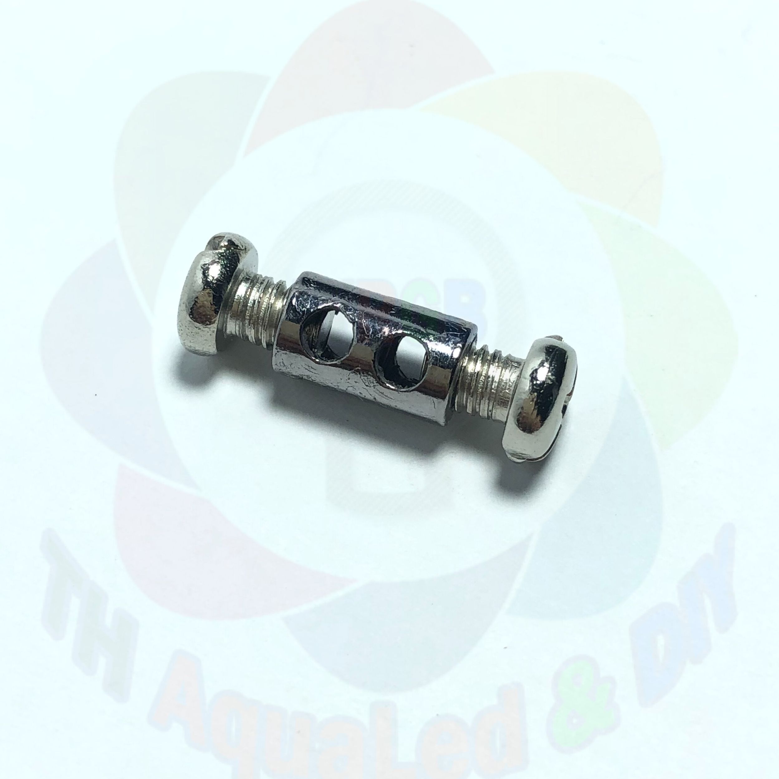 Ốc siết cáp đôi treo thiết bị Ốc giữ cáp 2 vị trí mạ niken chuyên dùng cho đèn khung tranh trang trí gia dụng công trình