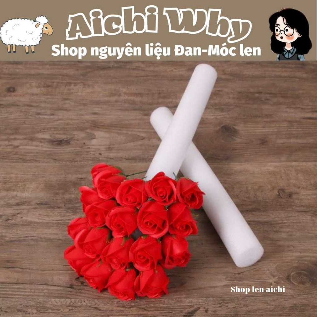 Xốp dẻo tròn cắm hoa (10cm-20cm)