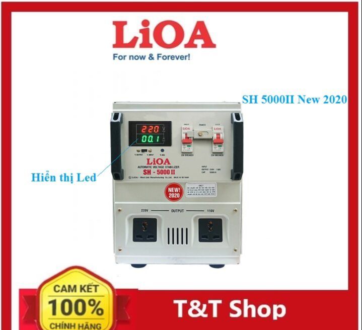 Ổn áp Lioa 5KVA dải từ 90V( DRI-5000) đến 150V( SH-5000II )