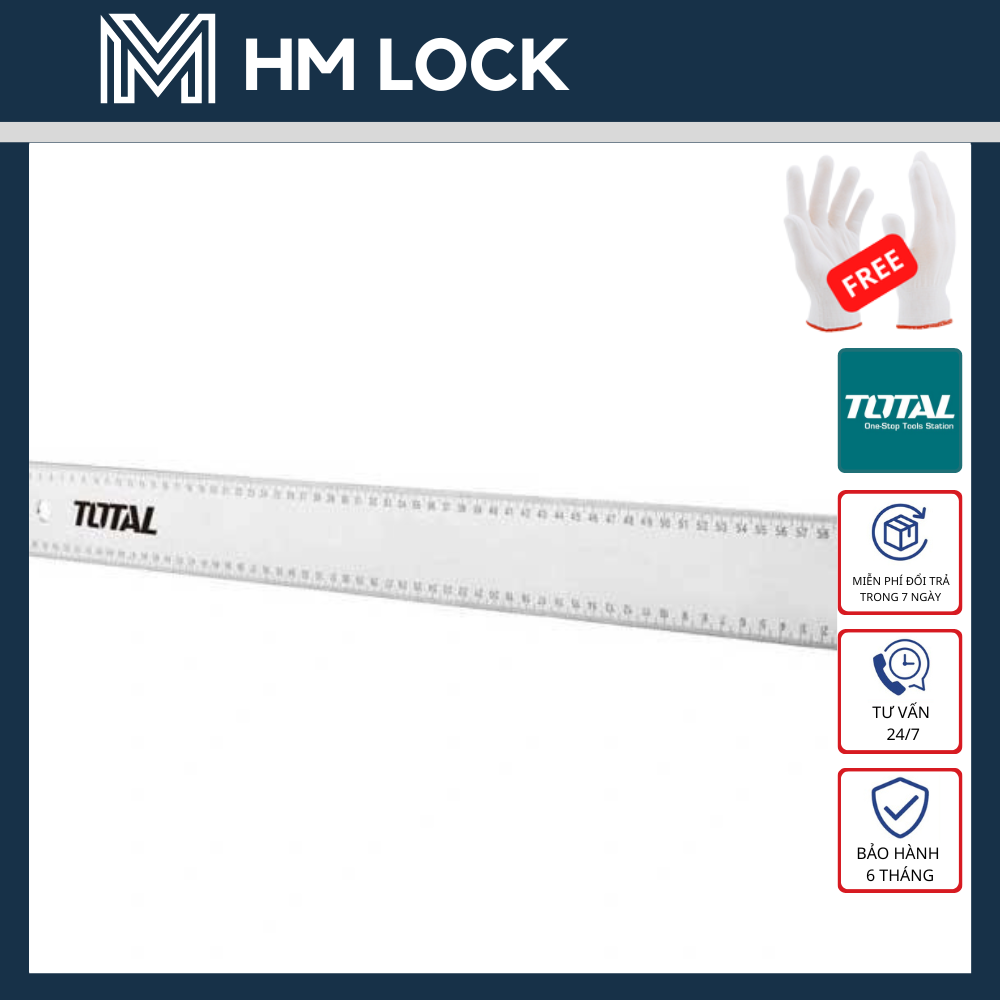 Thước đo 60cm total - hàng chính hãng - tmt636002
