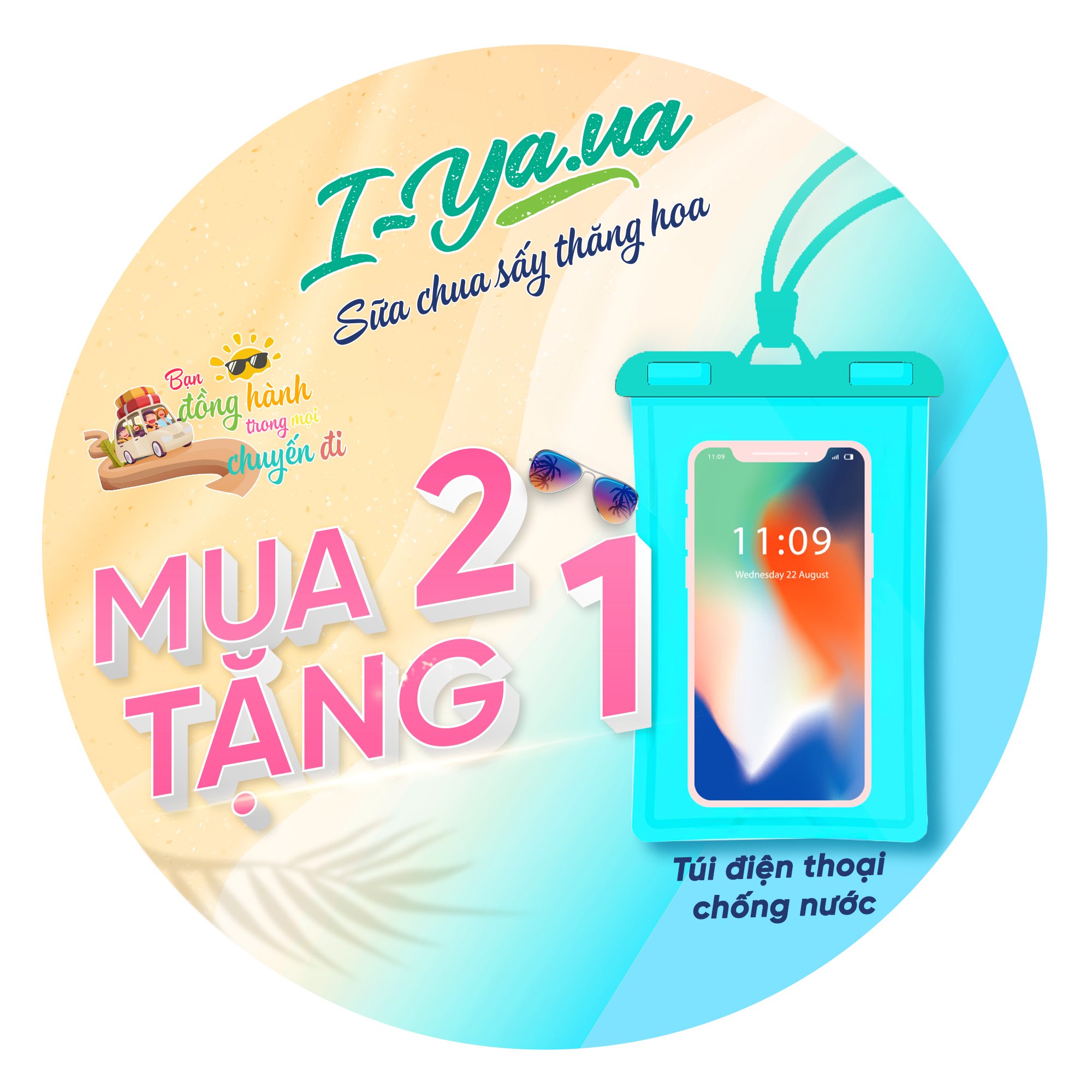 [Qùa tặng không bán] - Túi điện thoại chống nước