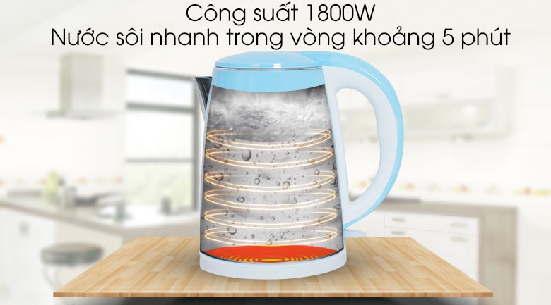 Bình siêu tốc Delites 1.8 lít ST18DB01