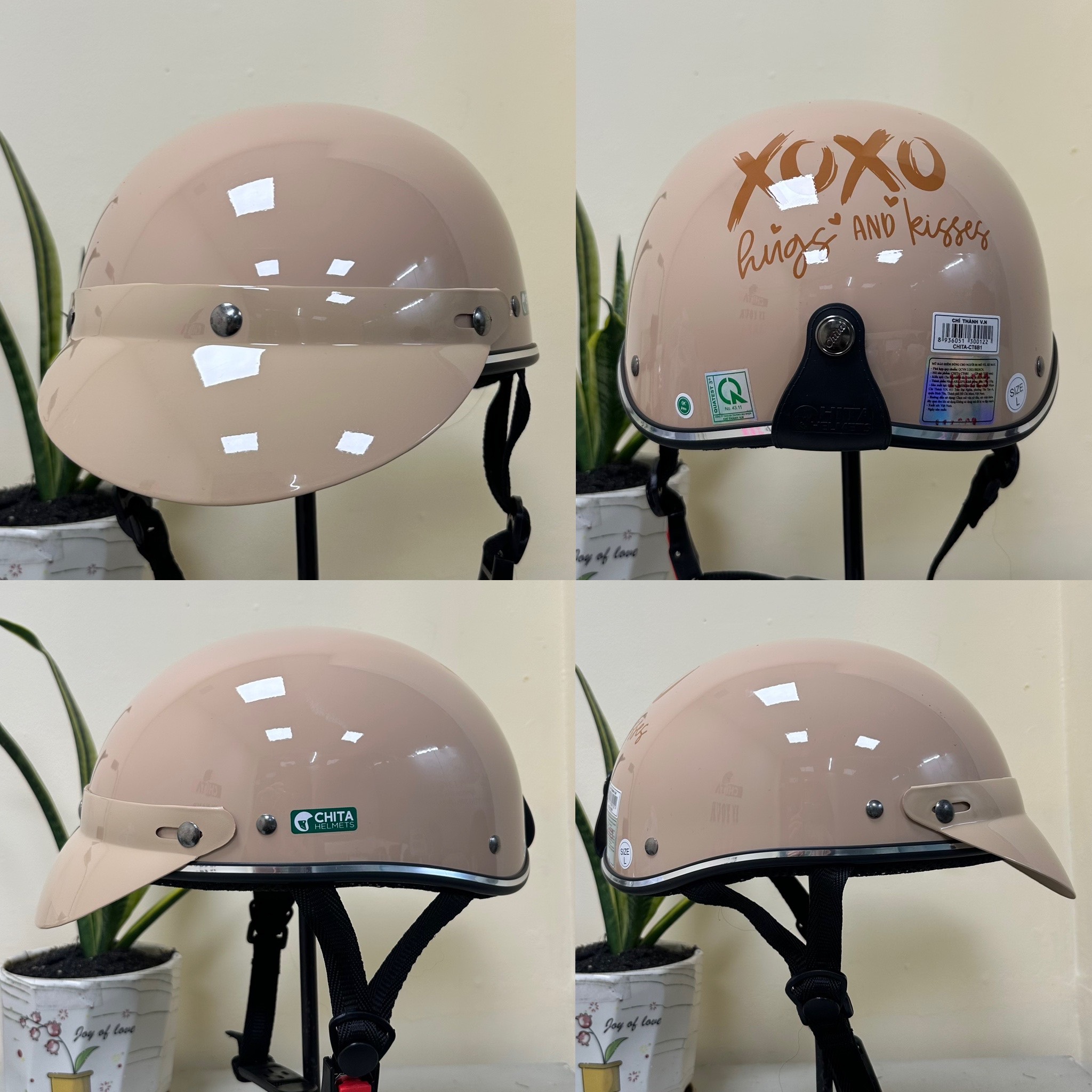 Mũ bảo hiểm Chita CT6B1 tem XO