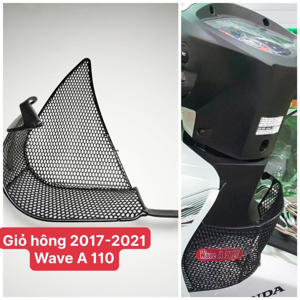 Giỏ hông wave a 2017- 2021. giỏ cạnh wave a 110 cực đẹp