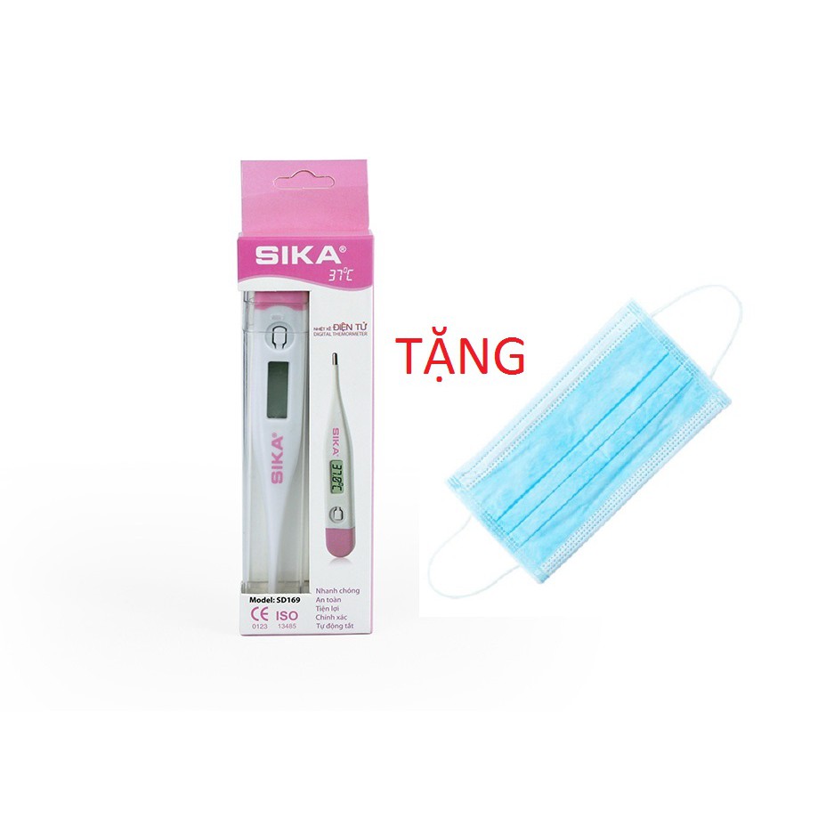 Nhiệt Kế Điện Tử Sika Tặng Kèm 10 Khẩu Trang Y Tế 4 Lớp Cam Kết Hàng Đúng Mô Tả Chất Lượng Đảm Bảo An Toàn Đến Sức Khỏe Người Sử Dụng