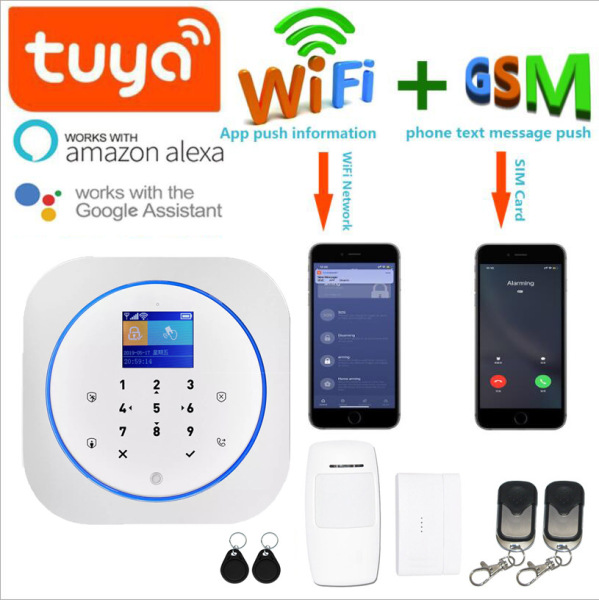 Bộ Chống Trộm Trung Tâm Wifi - dùng App Tuya - Báo động qua điện thoại