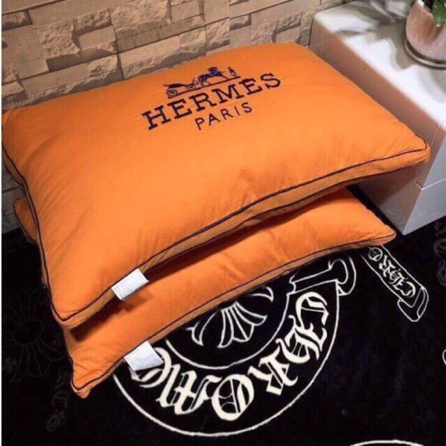Cặp 2 Gối Hermes Paris Cao Cấp