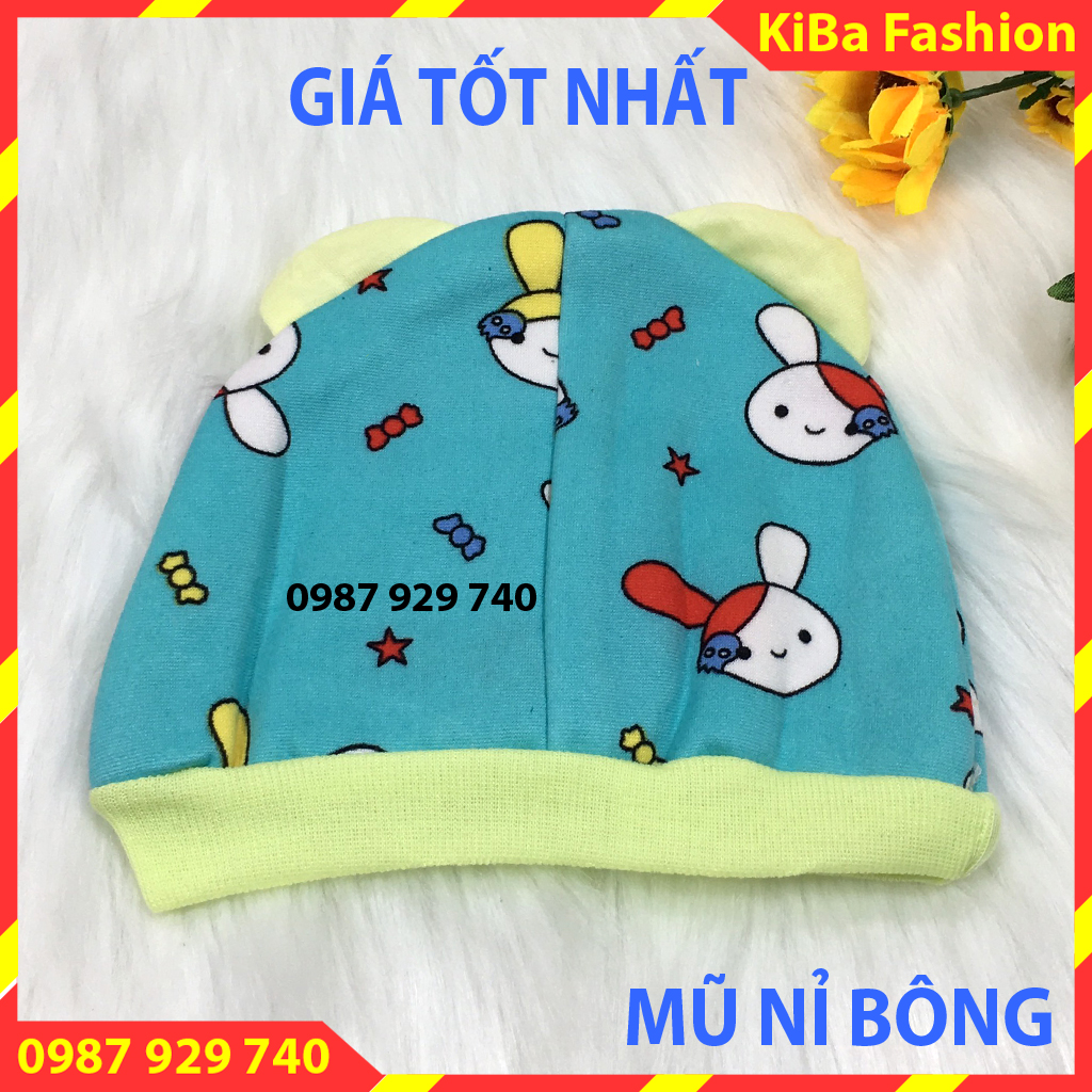 Set 2 Mũ nỉ lót bông lót lông cho bé sơ sinh 0-3 tháng - MNB0250 - (Giao màu ngẫu nhiên) / mũ sơ sinh / mũ cho bé sơ sinh / mũ cho trẻ sơ sinh / mũ trẻ sơ sinh / mũ len cho bé sơ sinh / nón trẻ sơ sinh / nón cho bé sơ sinh / mũ cho tr