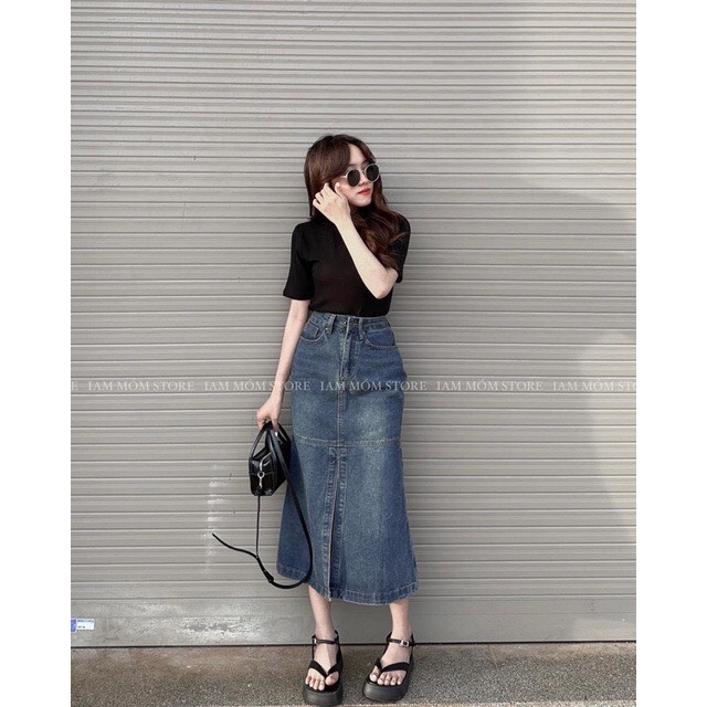 CHÂN VÁY JEANS ĐUÔI CÁ XẺ TRƯỚC SIÊU HOT