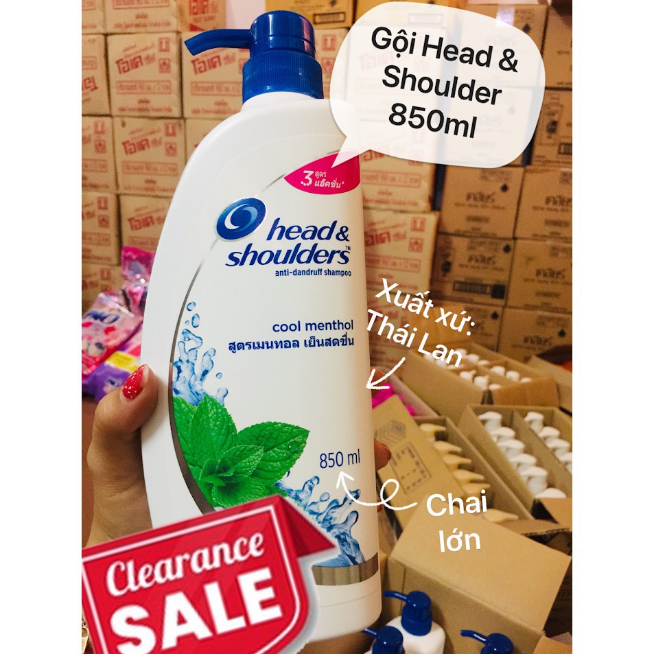 [ SIÊU SALE ] Dầu Gội Head & Shoulder 850 ml hương Bạc hà (Thái Lan)