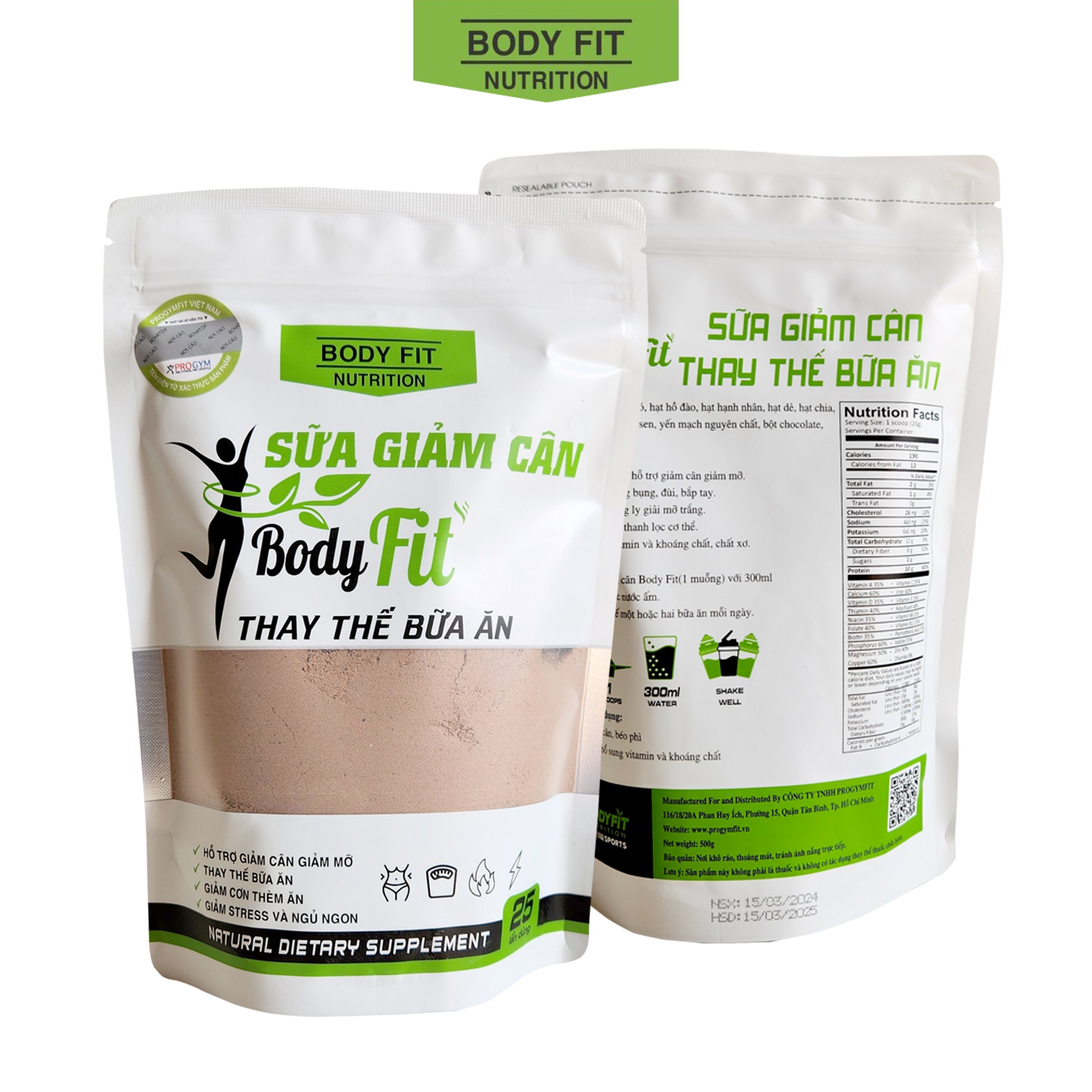 COMBO 2 túi Sữa Ngũ Cốc Giảm Cân BodyFit