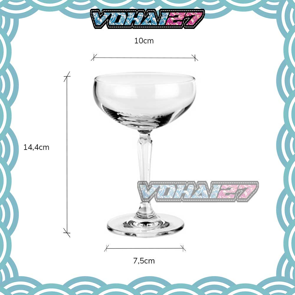 215ml ocean connexion glass cup-6 pack