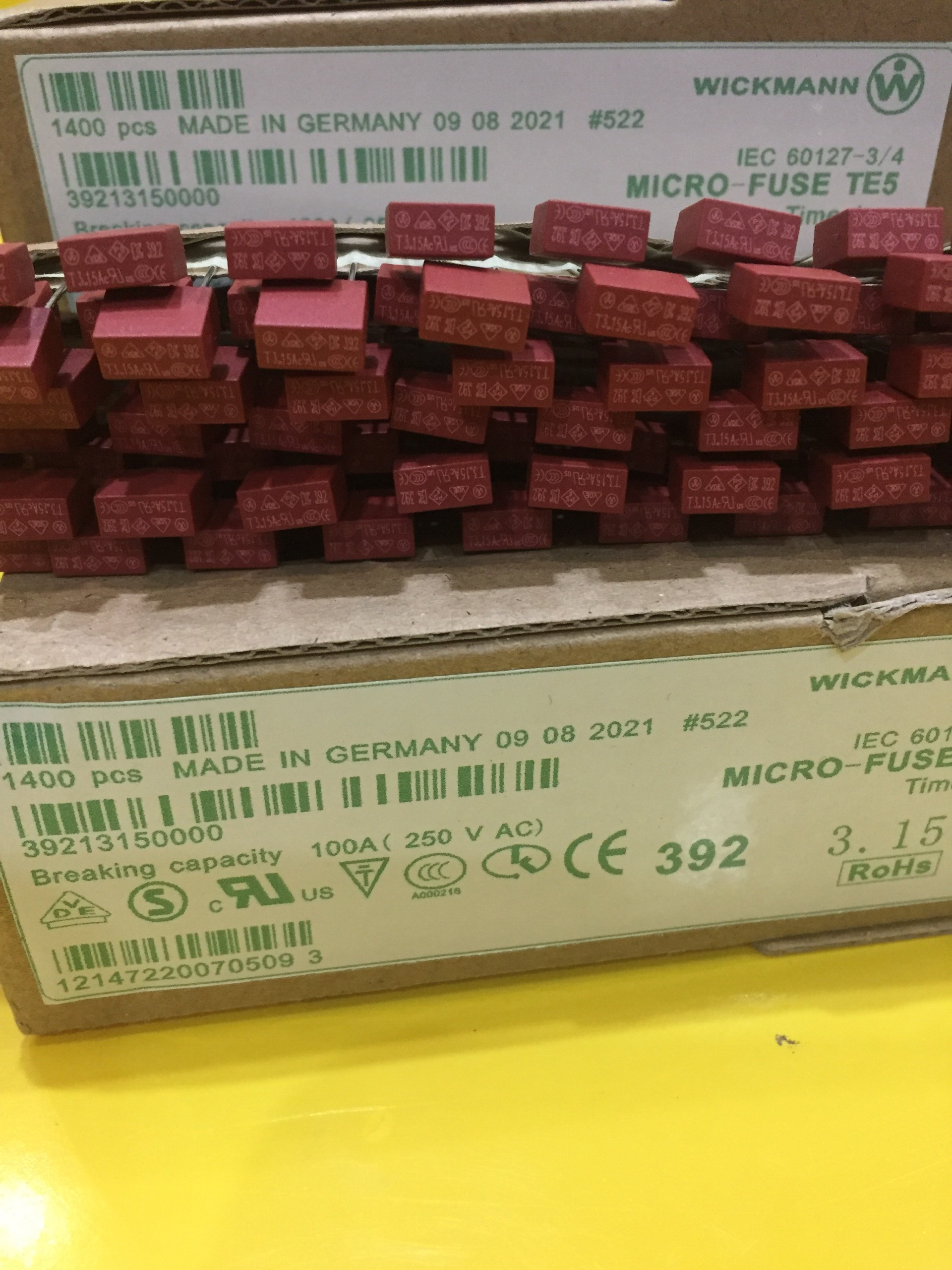 Cầu chì hộp 3.15A, 250v (Made in Germany)