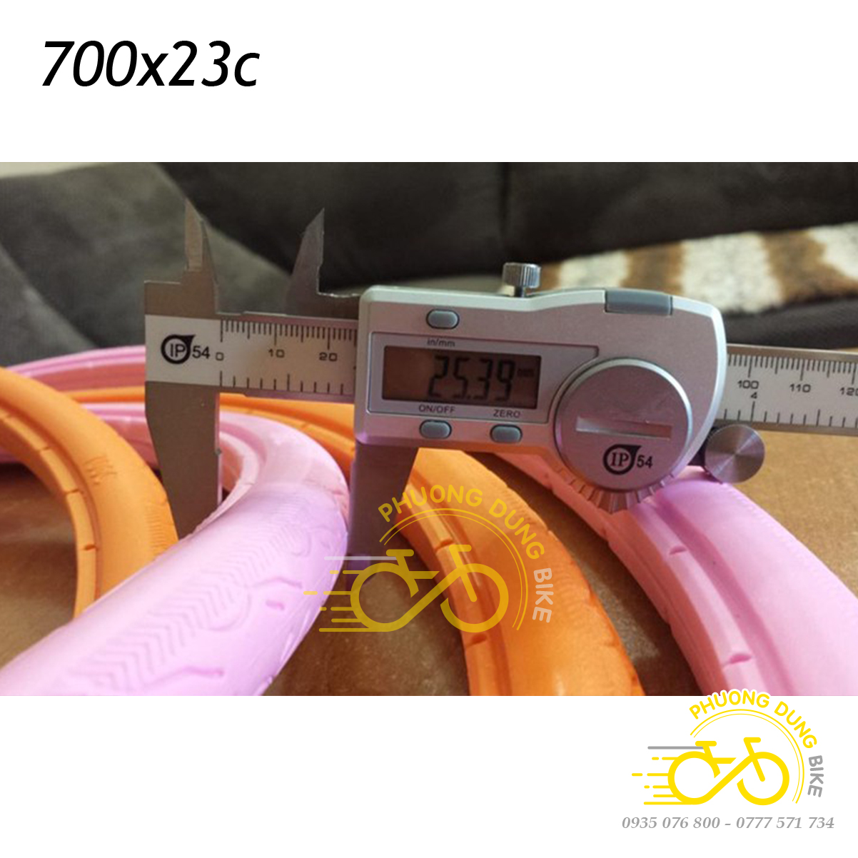 Lốp (Vỏ) đặc không săm xe đạp Fixed Gear Single Speed 700x23C (23-622) - 1 Cái