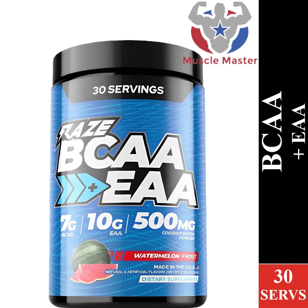 Thực Phẩm Phục Hồi và Xây Dựng Cơ Raze BCAA + EAA 30 Lần Dùng