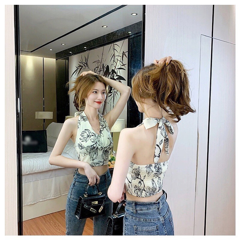 Áo yếm buộc nơ lưng phi bóng siêu phẩm
