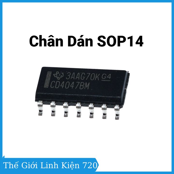 Cd4047 dip14 / sop14 14 chân cắm, chân dán tùy loại