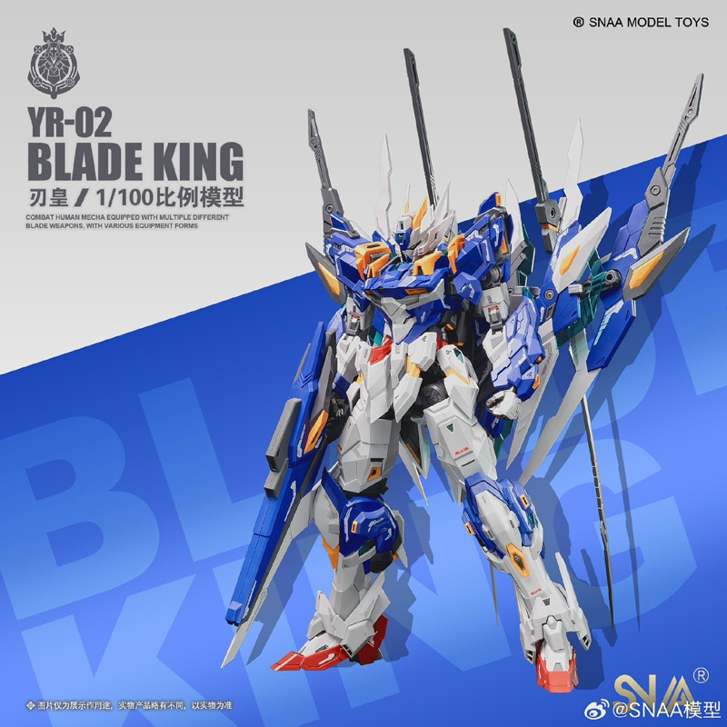 Mô hình lắp ráp MG 1/100 YR-02 Blade King ( tặng kèm base và decal nước )