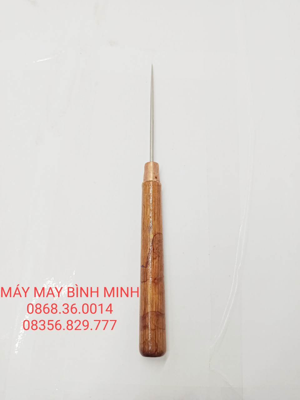 Dùi nhọn cán gỗ dài 16,3cm sử dụng trong ngành may mặc
