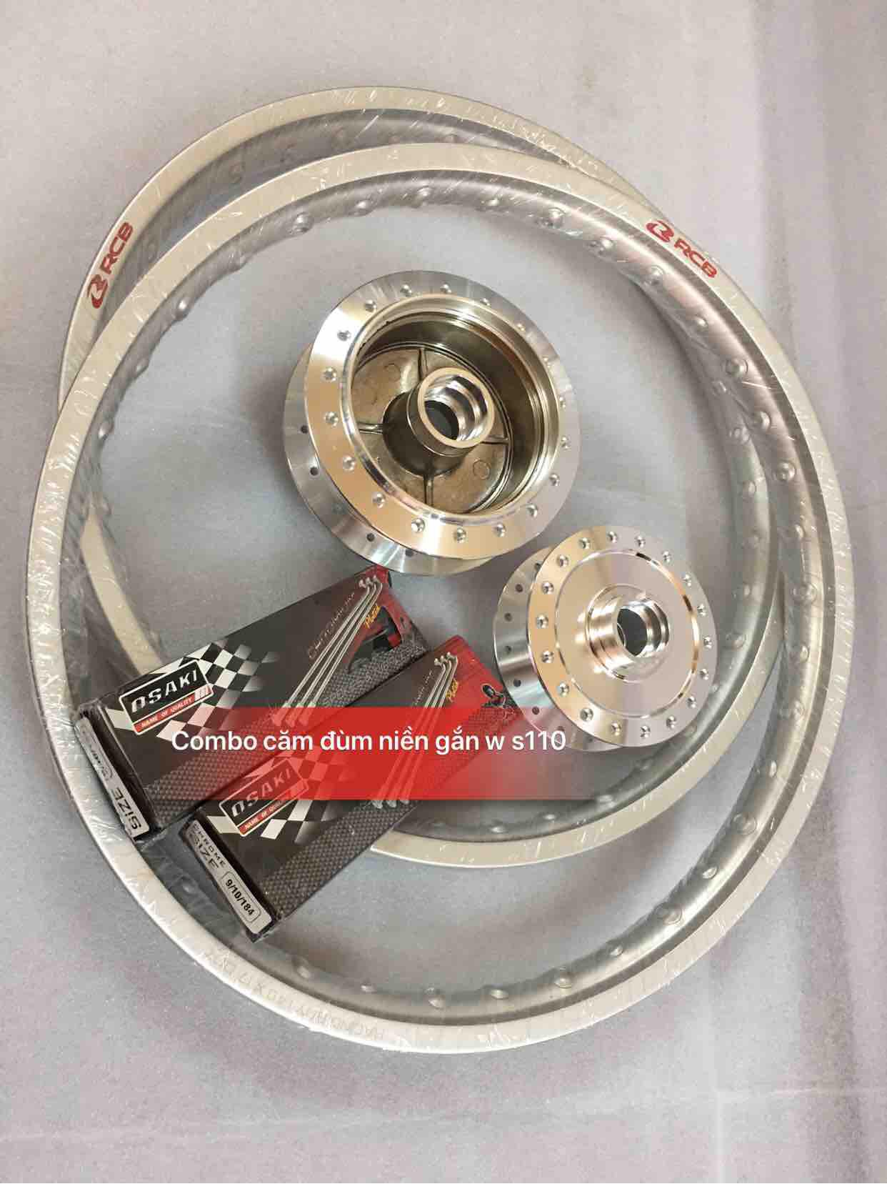[HCM]Combo 3 món căm đùm niềng RCB xịn