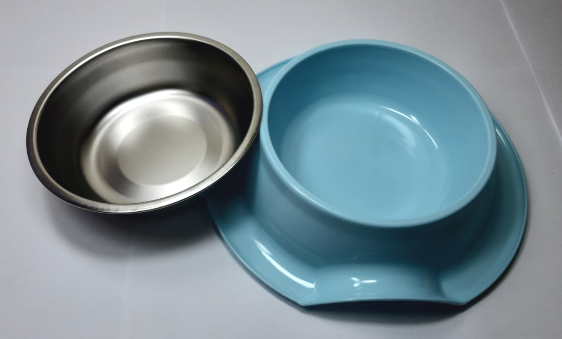 [Hoàn tiền 10%]  TÔ ĐỰNG THỨC ĂN CHO THÚ CƯNG CHÓ MÈO Thiết kế chỗ cầm ở đế tô Kèm 1 tô inox nằm trong - Pet shop Uytinpro