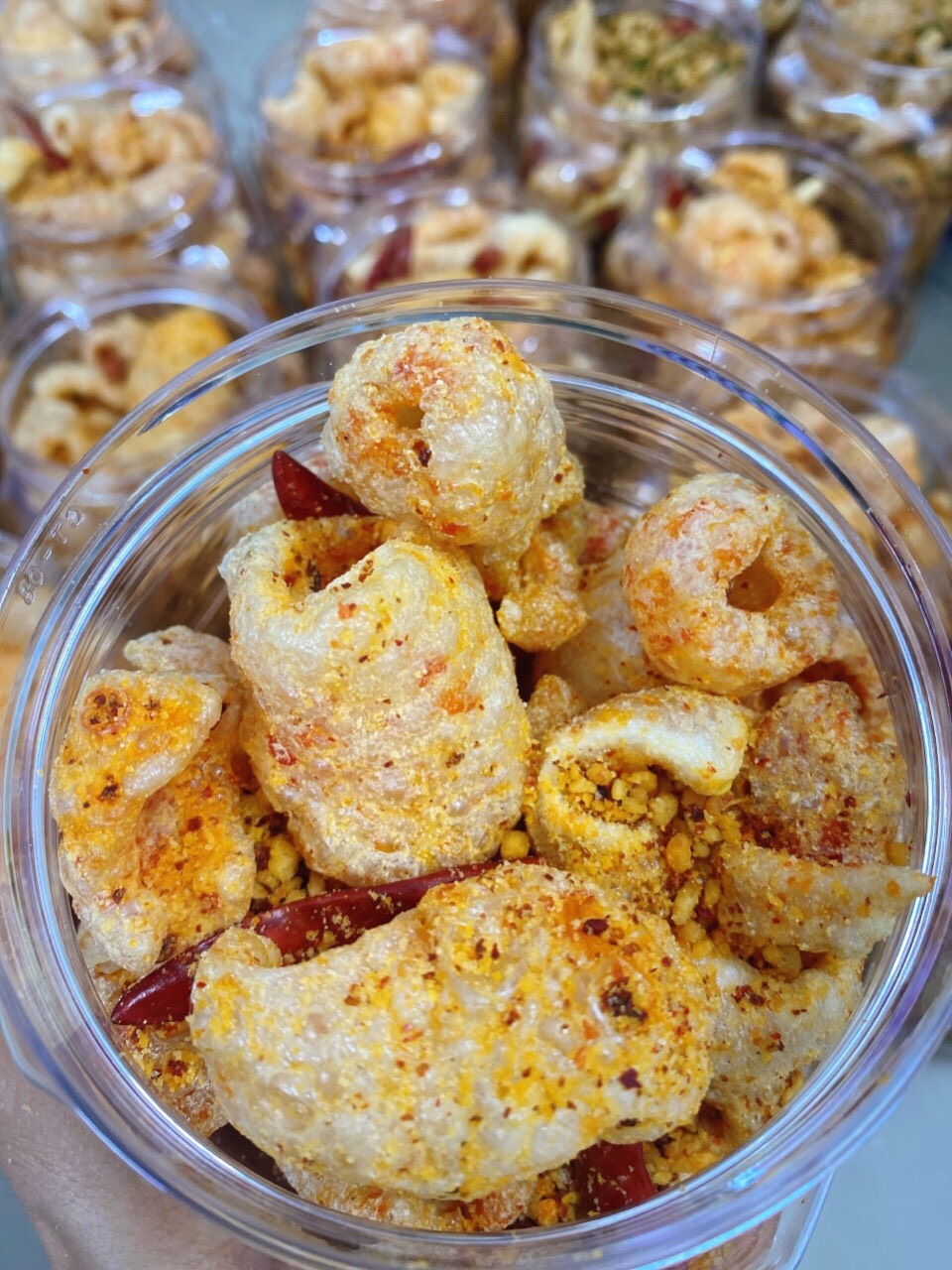Da heo Sấy Muối Tỏi Ớt ( Sấy Không Dầu) - Túi 100gr