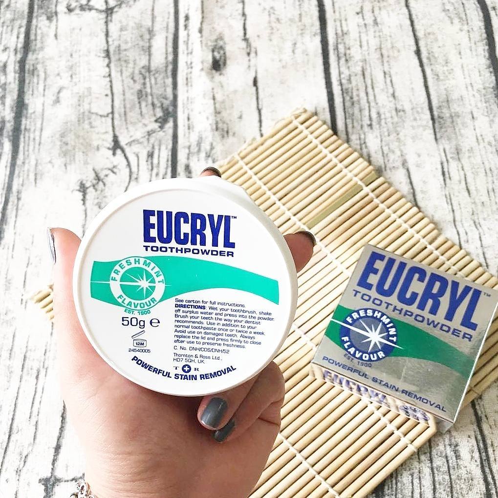 Bột Tẩy Trắng Răng Eucryl Tooth Powder chính hãng hộp 50g