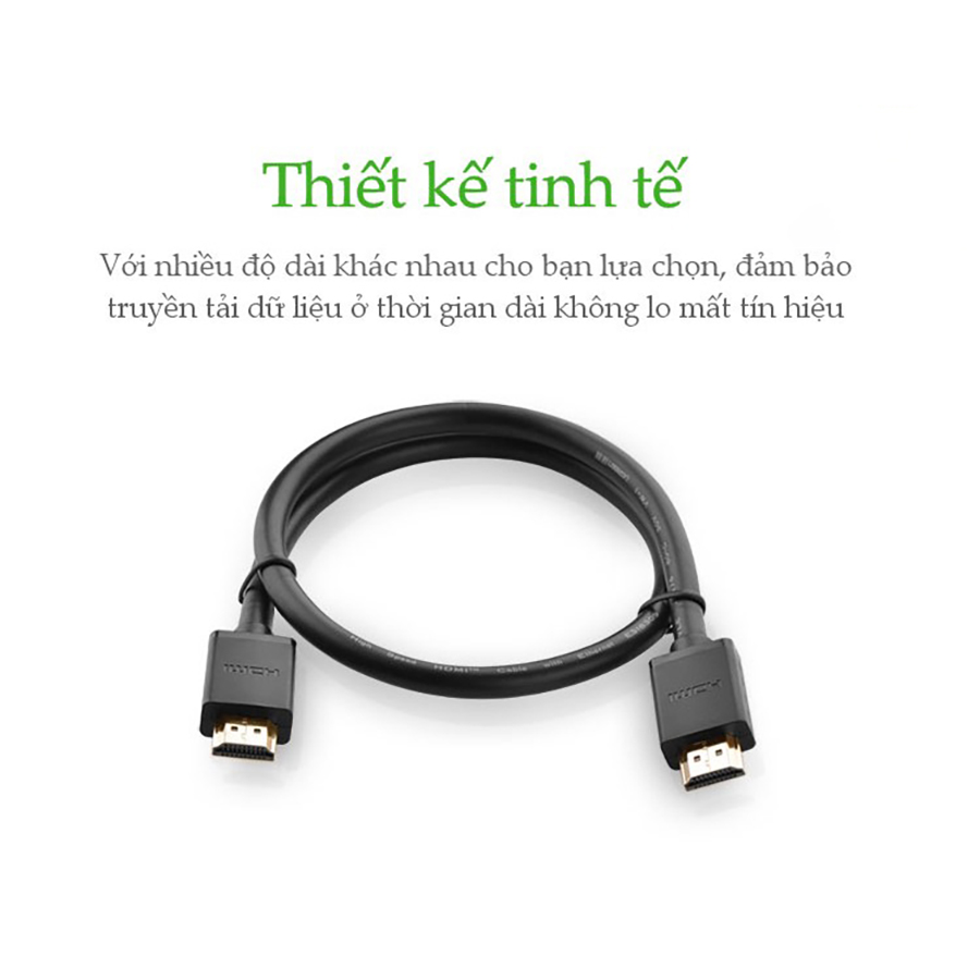 Dây HDMI Dài 3M UGREEN 10108 3D*4K - Cáp HDMI To HDMI - Hapustore