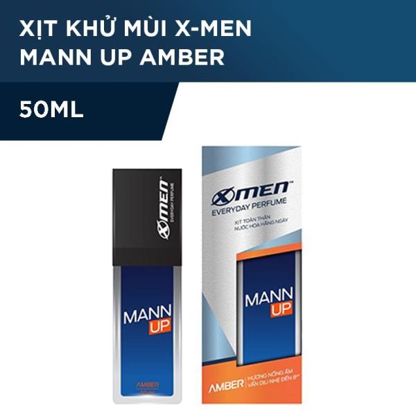 Xịt nước hoa toàn thân X-Men Everyday Perfume Mann Up Amber 50ml