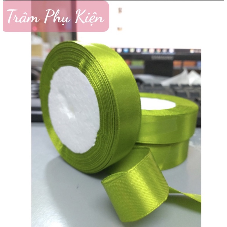 [Cuộn 22m] Ruy Băng Lụa Nhiều Màu Bản 2cm 4cm