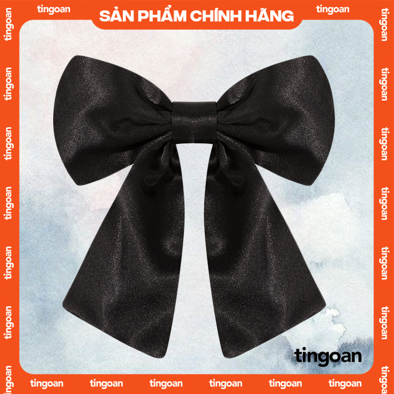 TINGOAN® - Nơ Kẹp Tóc Kẹp Tóc Angel Baby Bl