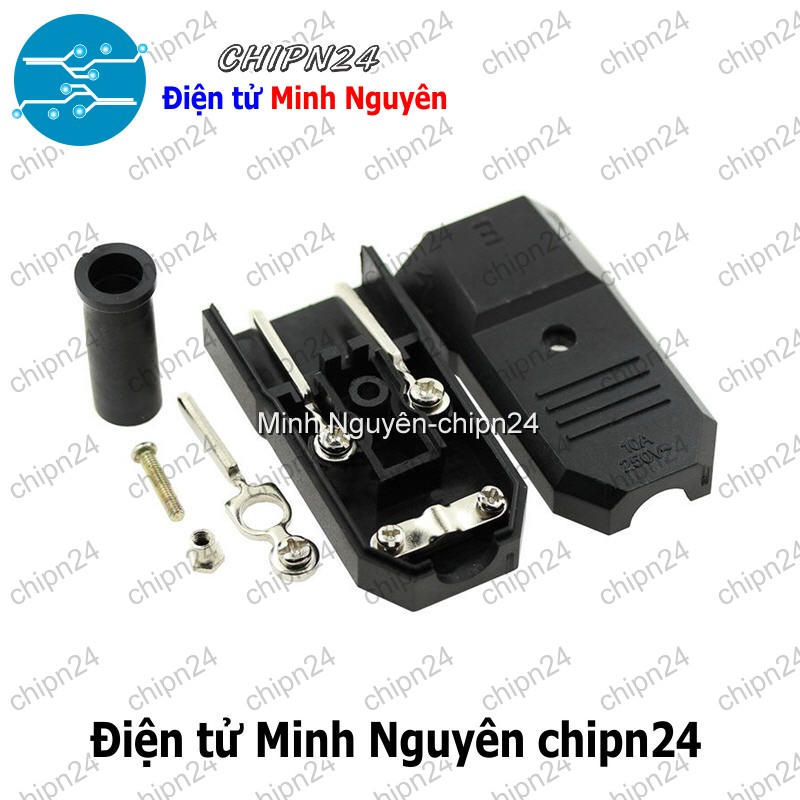 [1 cái] (Q25) Đầu Jack Nối Nguồn AC 3 Chân Đực - HH005362