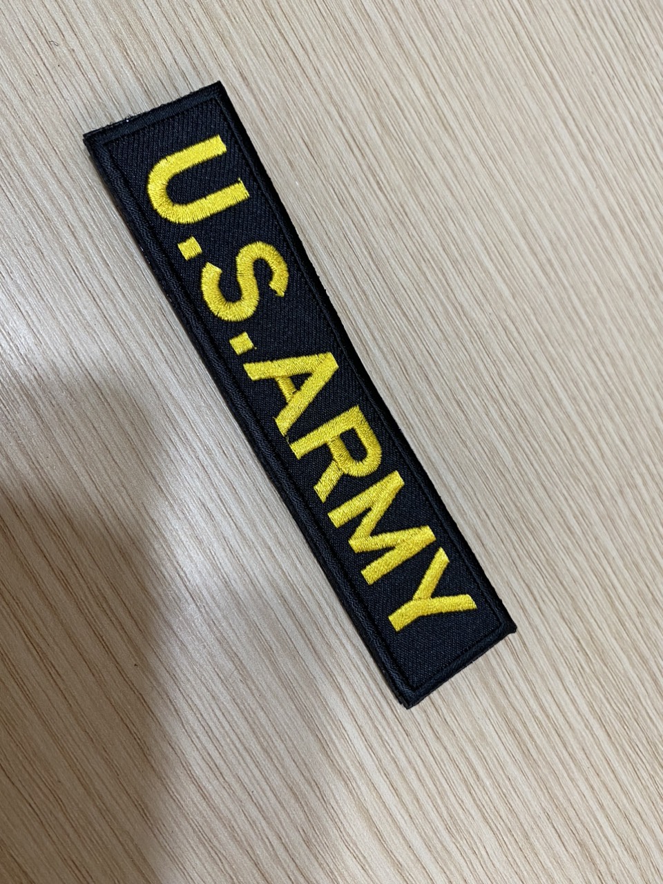 1 tấm Patch dán vải Velcro thêu 3D U.S.ARMY dán nón balo