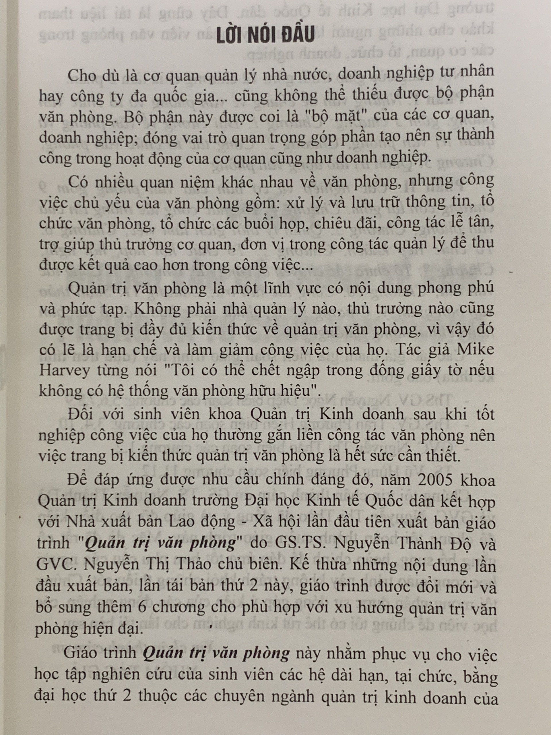 Giáo Trình Quản Trị Văn Phòng