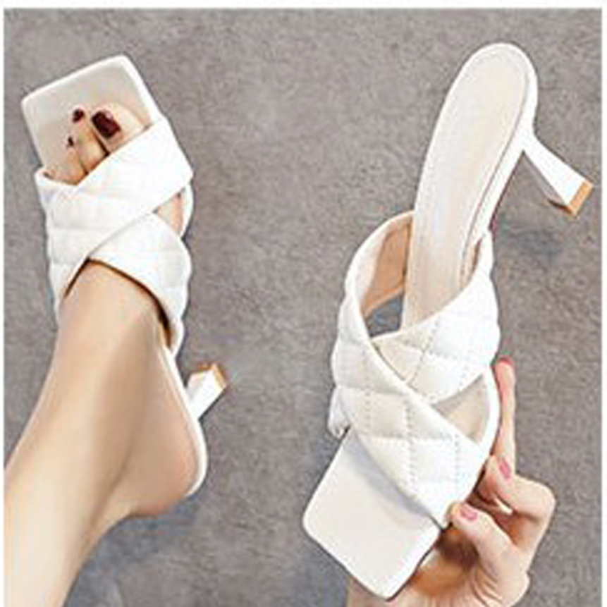 Sandal cao gót 5 cm quai chữ X phong cách Hàn Quốc giá rẻ