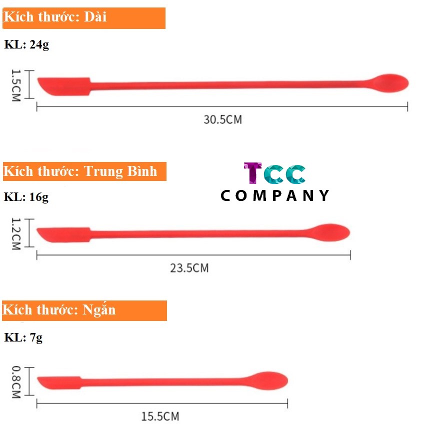 [HCM] Bộ 3 muỗng dài bằng silicon hai đầu đa năng dùng để trộn lấy mỹ phẩm, lấy mẫu ,điêu khắc tượng