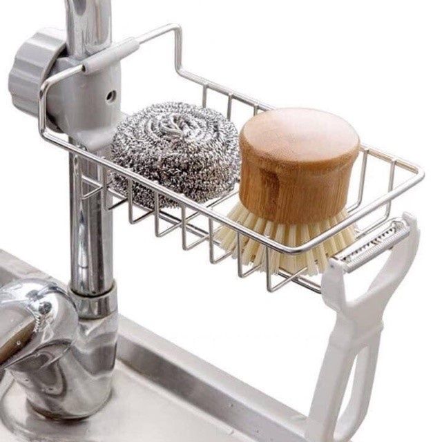 GIÁ INOX TREO VÒI BỒN RỬA BÁT