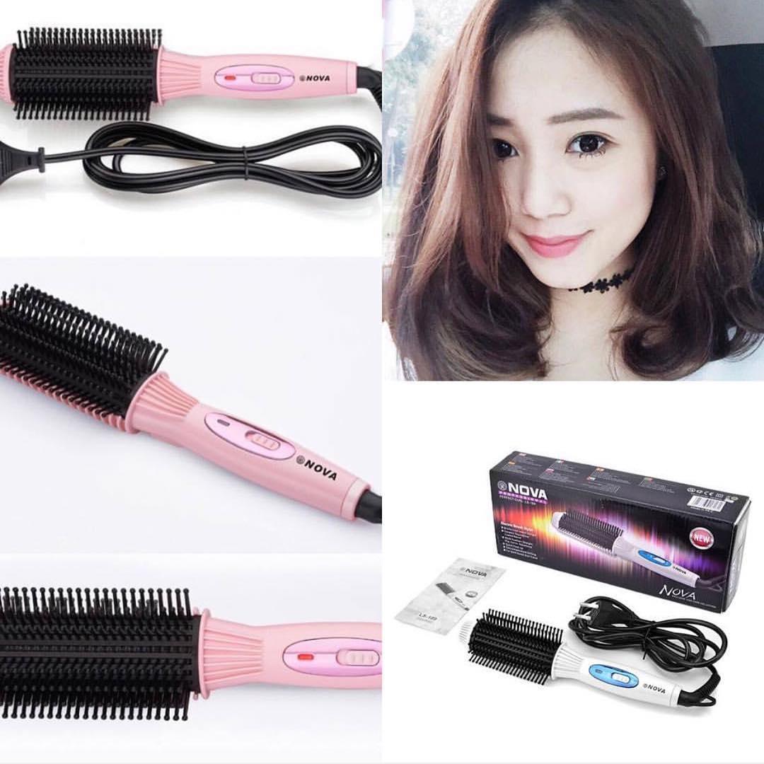 Lược Điện Uốn Tóc 2 In 1 Nova 8810