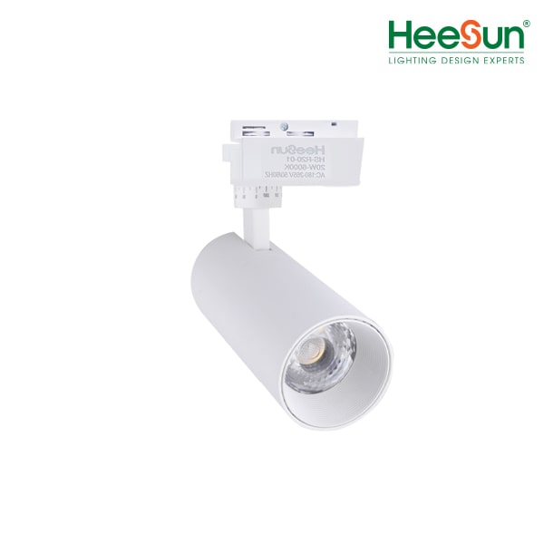 Đèn led rọi ray Heesun 20W bảo hành 2 năm, đèn led chiếu điểm 20W, đền spotlight