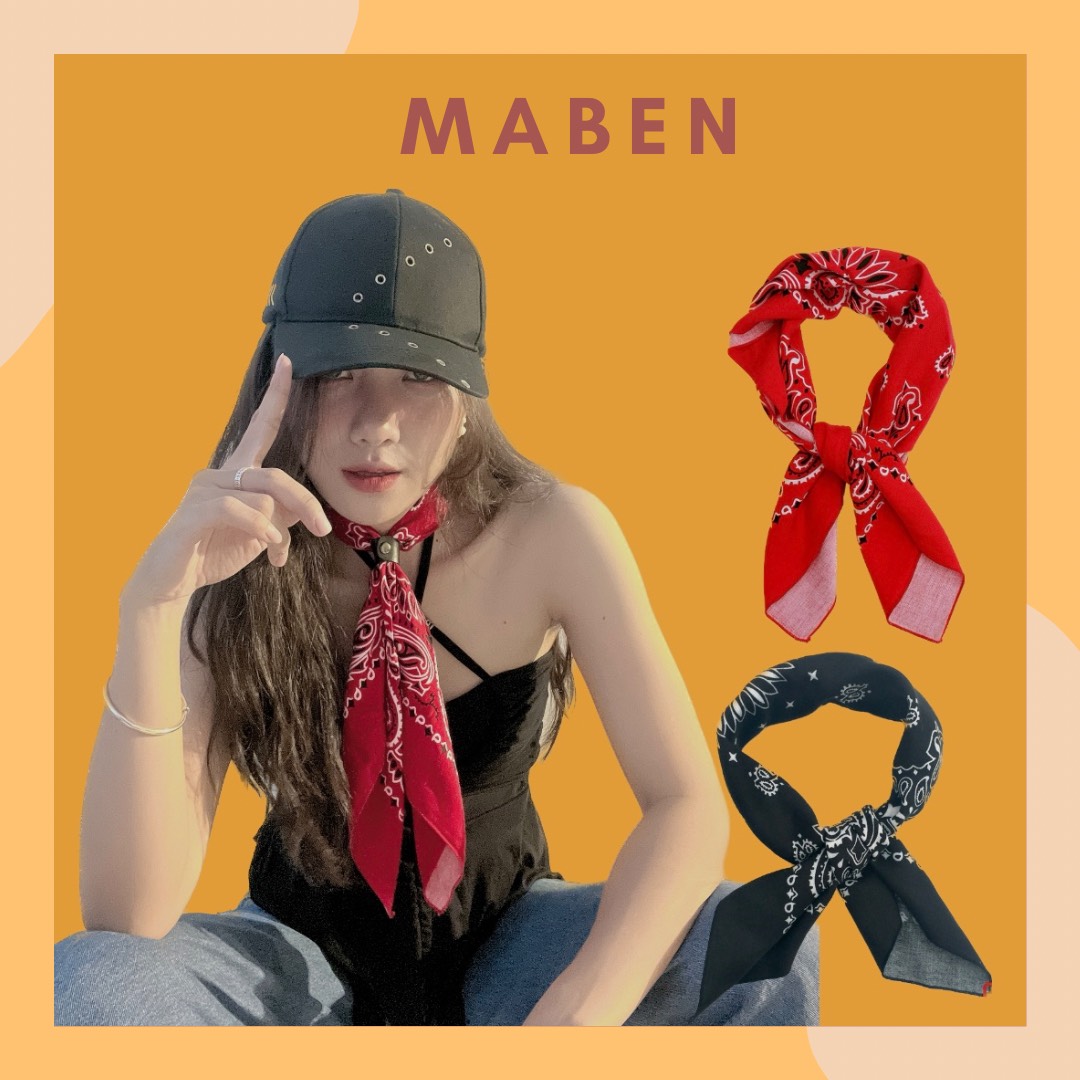 [HCM]Khăn bandana loại dày size 60x60cm
