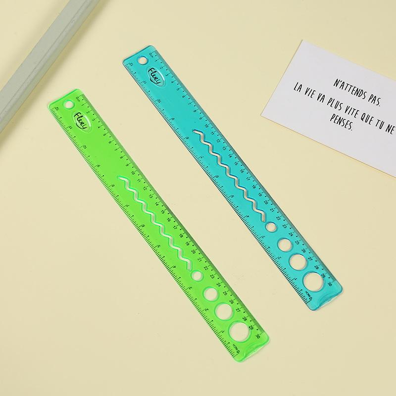 Combo 2 Cây Thước Dẻo Nhiều Màu 30cm No.300 ( Giao màu ngẫu nhiên )