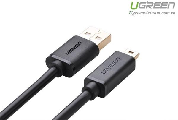 Cáp mini USB/USB 2.0 vàng dài 0.5m Ugreen 10354