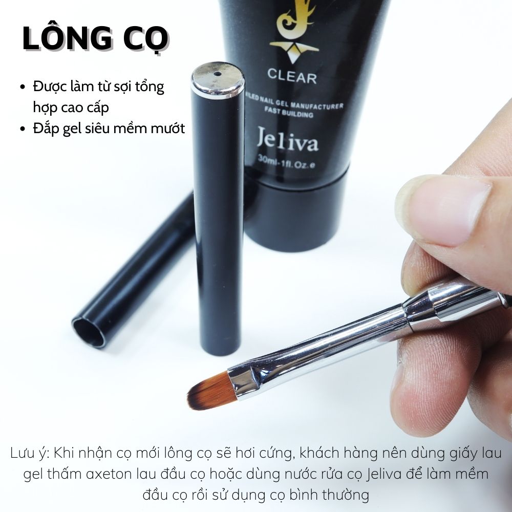 Cọ đắp gel đa năng JELIVA 2 đầu