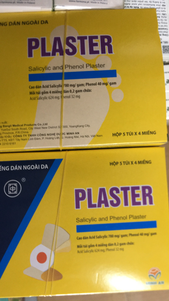 Miếng dán mụn cóc PLASTER ( 5 TÚI 4 MIẾNG )
