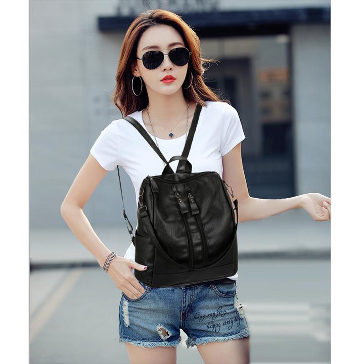 Ba lô thời trang 2 khóa dọc 650