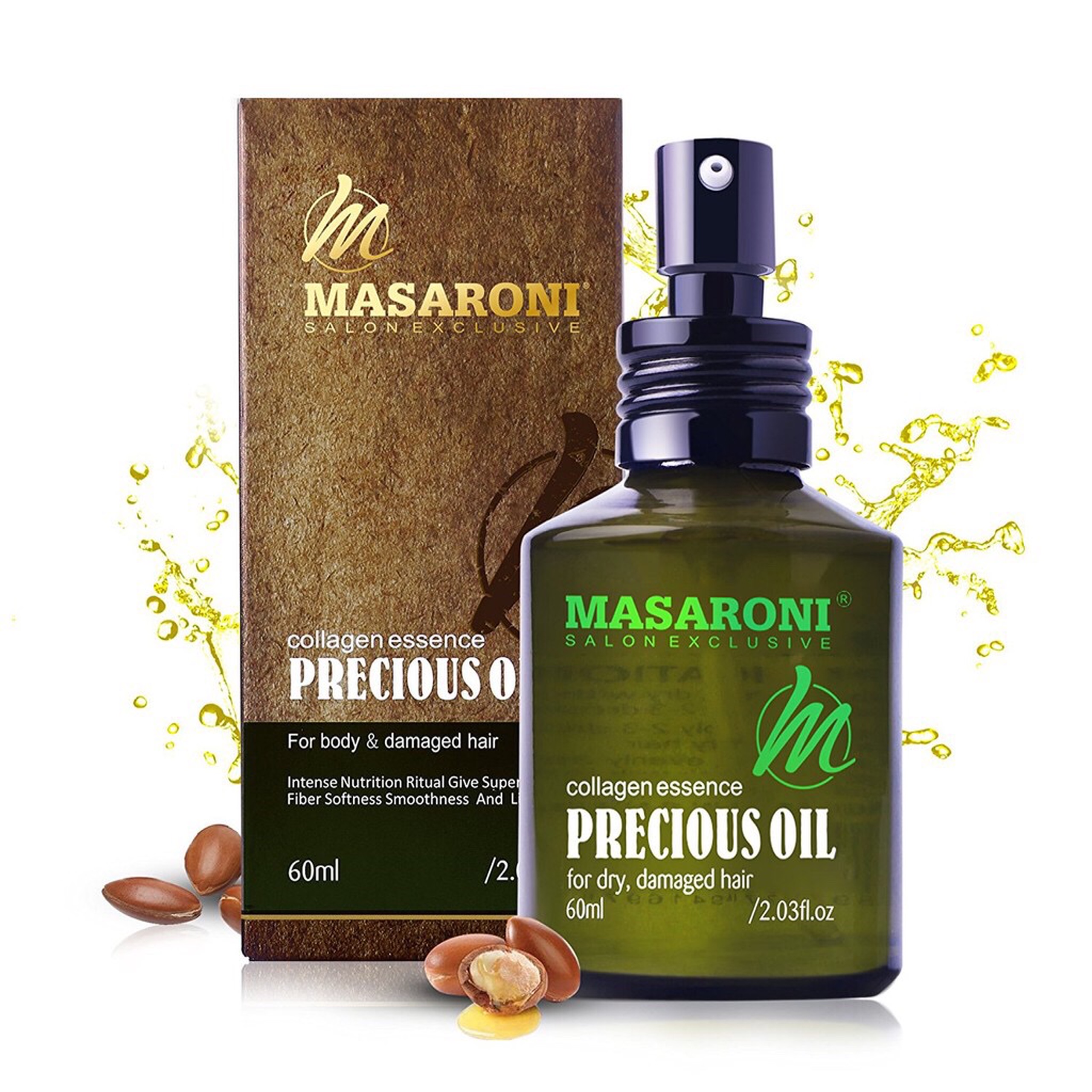 [HCM]Tinh dầu dưỡng tóc Masaroni Argan Precious Oil 60ml