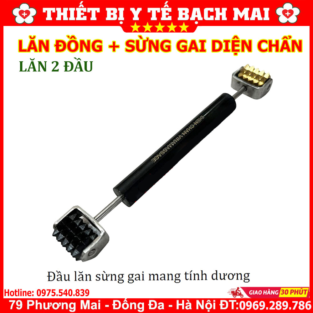 Lăn Đồng Sừng Gai (hai đầu trụ) - Dụng Cụ Diện Chẩn