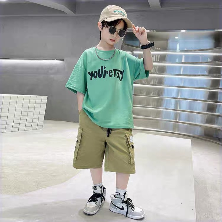 [SIZE ĐẠI+CỒ] SÉT ĐI CHƠI BÉ TRAI ÁO THUN + QUẦN KAKI