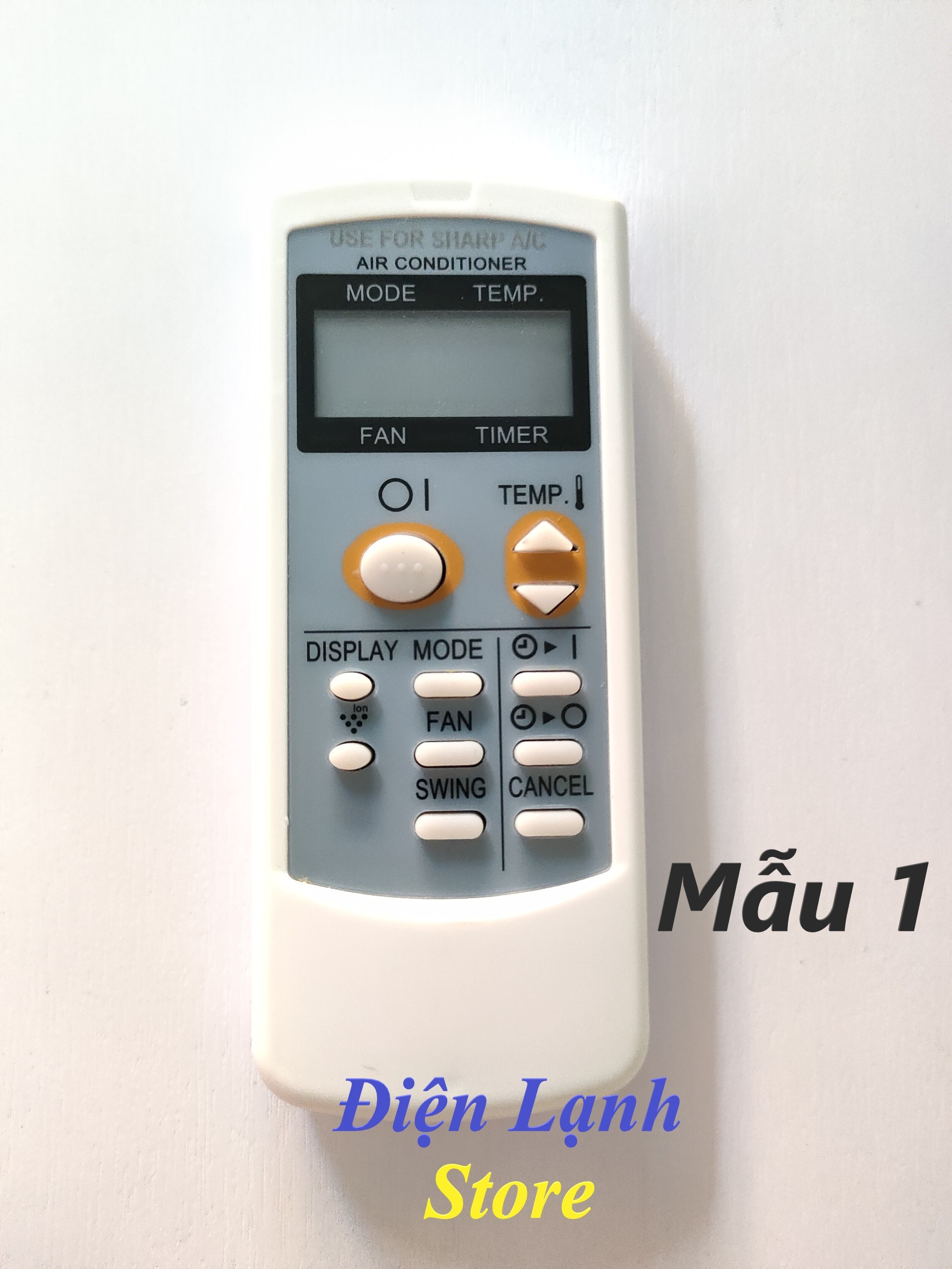 Remote máy lạnh Sharp các loại. (Tặng kèm cặp pin).